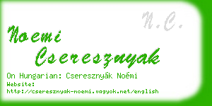 noemi cseresznyak business card